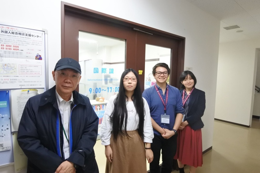2019-1024 TH 東京都文京区. 開南大学日本交流代表拜會日本姉妹校国立お茶の水女子大学国際課主任並訪視一年期留日生張〇涵同學。圖片