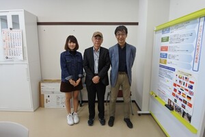訪視日本姉妹校國立御茶水女子大學留日生堀井○○同學, 並與該校國際長森山教授洽談進一步國際交流事宜。圖片